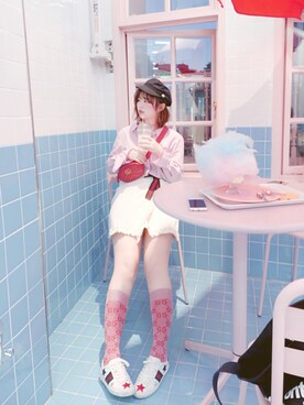 Gucci グッチ のソックス 靴下を使った人気ファッションコーディネート 地域 韓国 Wear
