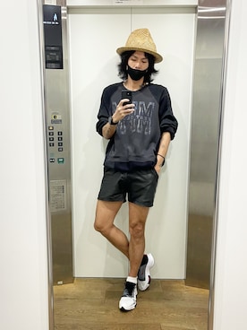 「MR.GENTLEMAN（ミスタージェントルマン）のアイテム（パンツ）」を使った、鈴木すずさん（メンズ・186cm）の春コーディネート
