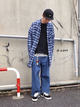 「SUNDAY WORKS（サンデーワークス）のアイテム（ジャケット/アウター）」を使った、ウェイン   さん（メンズ・185cm）の春コーディネート