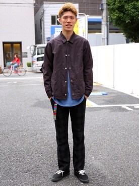 「SAYHELLO（セイハロー）のアイテム」を使った、ウェイン   さん（メンズ・185cm）の春コーディネート