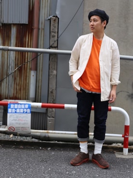 「Makers（メイカーズ）のアイテム」を使った、ウェイン   さん（メンズ・185cm）の夏コーディネート