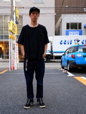 「ink（インク）のアイテム」を使った、ウェイン   さん（メンズ・185cm）の夏コーディネート