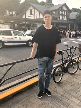 「ink（インク）のアイテム」を使った、ウェイン   さん（メンズ・185cm）の夏コーディネート