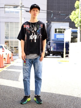 「ink（インク）のアイテム」を使った、ウェイン   さん（メンズ・185cm）の夏コーディネート