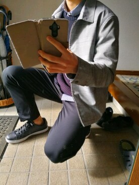 「アイテム（ブルゾン）」を使った、むぎを【プチプラ】さん（メンズ・171cm・10代）の秋コーディネート
