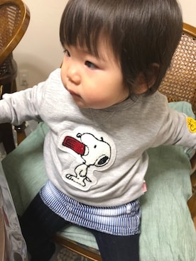 「アイテム（スカート）」を使った、Kasumiiiiiiiさん（キッズ・80cm）の春コーディネート