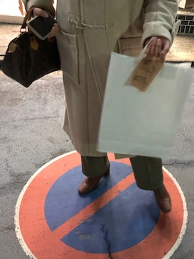 「ピスタチオ」｜「アイテム（ダッフルコート）」を使った、manaさん（レディース・165cm）の冬コーディネート