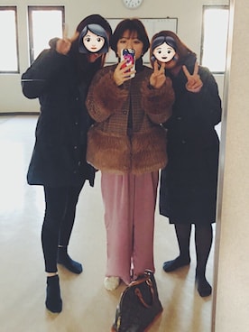 「chico_（チコ）のアイテム（パンツ）」を使った、ぺん🐧さん（レディース・155cm）の冬コーディネート