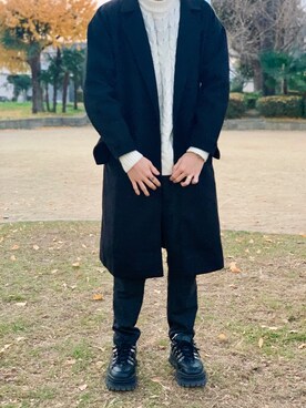To|unrelaxingのチェスターコートを使ったコーディネート - WEAR To|unrelaxingのチェスターコートを使ったコーディネート - WEAR