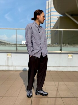 Danton ポプリン シャツ カバーオールを使った人気ファッションコーディネート Wear