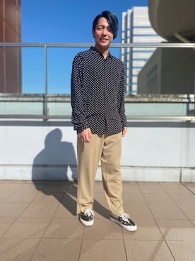 「Dickies（ディッキーズ）のアイテム（その他パンツ）」を使った、nano・universe ららぽーとTOKYO-BAY Mensさん（メンズ・170cm）の秋コーディネート