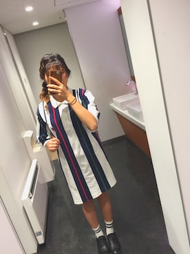 「POLO（ポロ）のアイテム（ワンピース/ドレス）」を使った、chiharuさん（レディース・160cm）の秋コーディネート