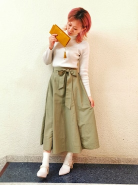 「札幌PARCO」｜のらっ子ヨッちゃんさん（レディース・157cm）の春コーディネート