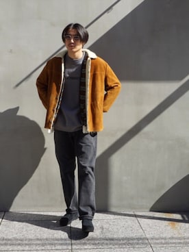 「COOTIE」｜「アイテム（その他アウター）」を使った、KakeruKitamuraさん（メンズ・178cm）の秋コーディネート