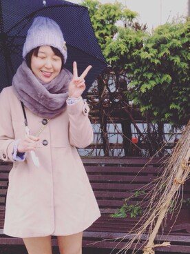 「アイテム（ピーコート）」を使った、もかさん（レディース・163cm・20代）の冬コーディネート