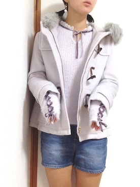 「アイテム（ピアス（両耳用））」を使った、もかさん（レディース・163cm・20代）の秋コーディネート