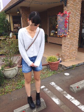 「アイテム（ピアス（両耳用））」を使った、もかさん（レディース・163cm・20代）の秋コーディネート