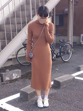 「アイテム（ピアス（両耳用））」を使った、もかさん（レディース・163cm・20代）の秋コーディネート