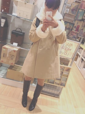 「アイテム（ピアス（両耳用））」を使った、もかさん（レディース・163cm・20代）の冬コーディネート