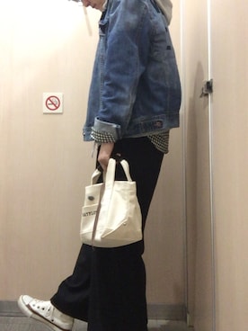 「BAYFLOW(BAYFLOW)」｜「アイテム（デニムジャケット）」を使った、kary☆さん（レディース・162cm）の春コーディネート