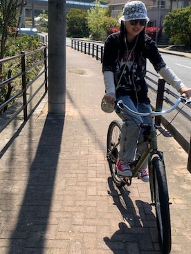 「FEKETE（フェケテ）のアイテム（帽子）」を使った、uyam00mayuさん（レディース・158cm）の春コーディネート