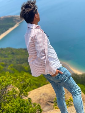 「GLORY（グローリー）のアイテム」を使った、Takamasaさん（メンズ・175cm）の春コーディネート