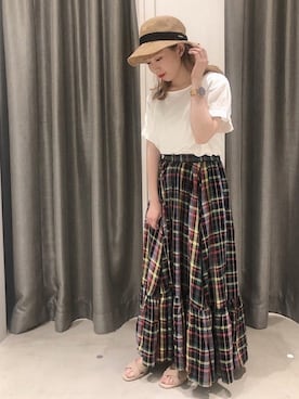 「オリエンタルトラフィック」｜かんぬさん（レディース・149cm）の夏コーディネート