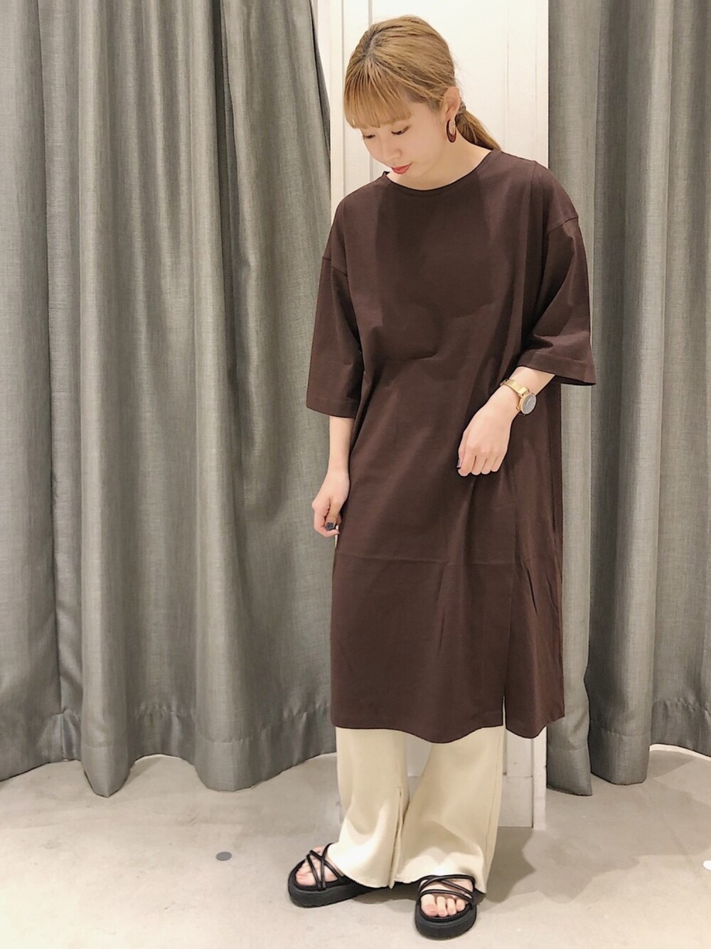 WEB限定】裾フリルカットチュニック