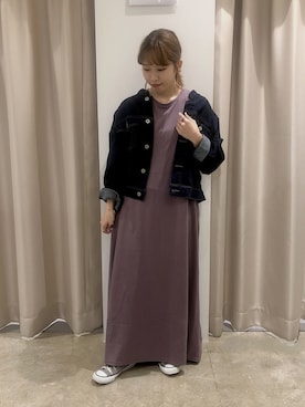 「Gジャン」｜かんぬさん（レディース・149cm）の秋コーディネート