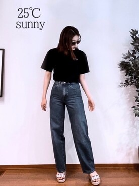 「EGOIST（エゴイスト）のアイテム（サンダル）」を使った、服と気温。さん（レディース・167cm）の夏コーディネート
