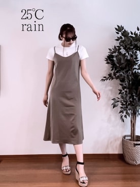 「EGOIST（エゴイスト）のアイテム（サンダル）」を使った、服と気温。さん（レディース・167cm）の夏コーディネート
