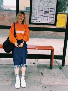 「UK」｜「アイテム（その他）」を使った、LIMESODAさん（レディース・166cm）の春コーディネート