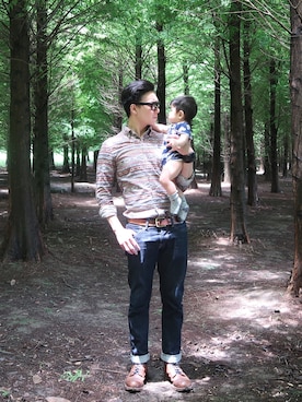 「ROGUE TERRITORY（ローグテリトリー）のアイテム」を使った、Johnny Juanさん（メンズ・177cm）の夏コーディネート