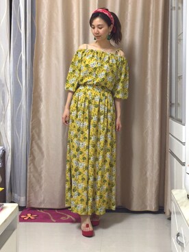 「Ungrid（アングリッド）のアイテム（その他トップス）」を使った、siumomomさん（レディース・170cm）の春コーディネート