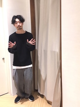 ニット セーターを使った 富山県 のメンズ人気ファッションコーディネート Wear