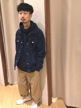 「CONVERSE（コンバース）のCONVERSE コンバース ジャック パーセル / JACK PURCEL（スニーカー）」を使った、shoushoushouさん（メンズ・170cm）の春コーディネート