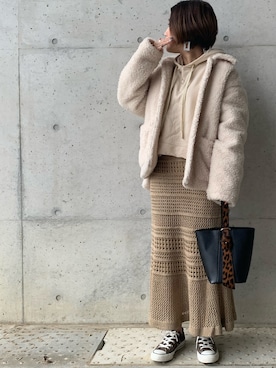 「FEERICHELU（フェリーシェル）のアイテム」を使った、kunchan1227さん（レディース・155cm）の冬コーディネート