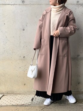 「モーメントプラス」｜「アイテム（ジャケット/アウター）」を使った、kunchan1227さん（レディース・155cm）の冬コーディネート
