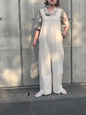 「rectangle（レクタングル）のアイテム（オールインワン・サロペット）」を使った、kunchan1227さん（レディース・155cm）の春コーディネート