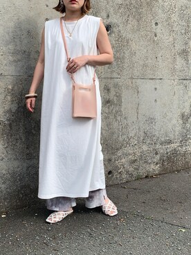 「RECTANGLE」｜「アイテム（ワンピース/ドレス）」を使った、kunchan1227さん（レディース・155cm）の春コーディネート