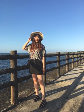 「hawaii」｜🍒ユチーさん（レディース・169cm）の秋コーディネート