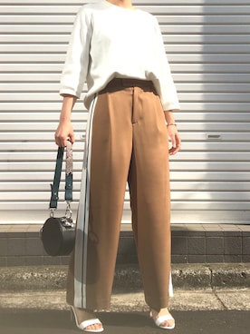 「STUDIOUS HIGH（ストゥディオスハイ）のアイテム」を使った、UJさん（レディース・162cm）の春コーディネート