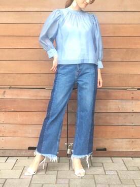 「STUDIOUS（ステュディオス）のアイテム（アクセサリー）」を使った、UJさん（レディース・162cm）の春コーディネート