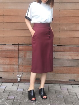 UJさん（レディース・162cm）の夏コーディネート