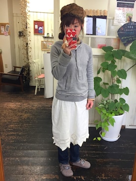 「JANTZEN（ジャンセン）のアイテム」を使った、Mya_385さん（レディース・158cm）の冬コーディネート