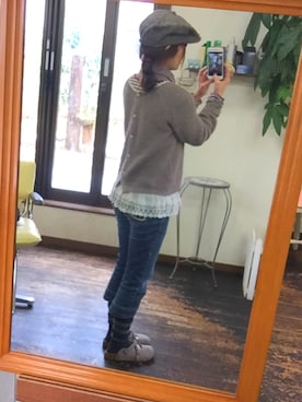 「JANTZEN（ジャンセン）のアイテム」を使った、Mya_385さん（レディース・158cm）の冬コーディネート