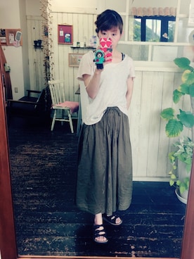 「Tula（トゥラ）のアイテム（シューズ）」を使った、Mya_385さん（レディース・158cm）の夏コーディネート