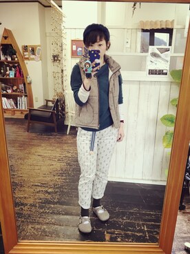 「JANTZEN（ジャンセン）のアイテム」を使った、Mya_385さん（レディース・158cm）の冬コーディネート