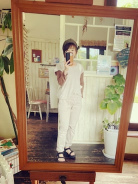 「Tamaki niime（タカミニーメ）のアイテム」を使った、Mya_385さん（レディース・158cm）の夏コーディネート