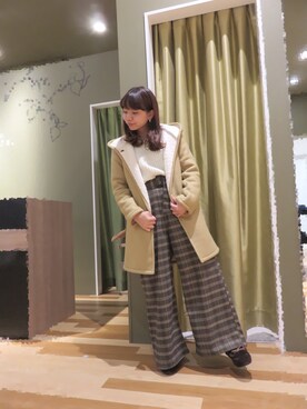 「スライバーニット」｜Mizuho☺︎さん（レディース・157cm）の冬コーディネート